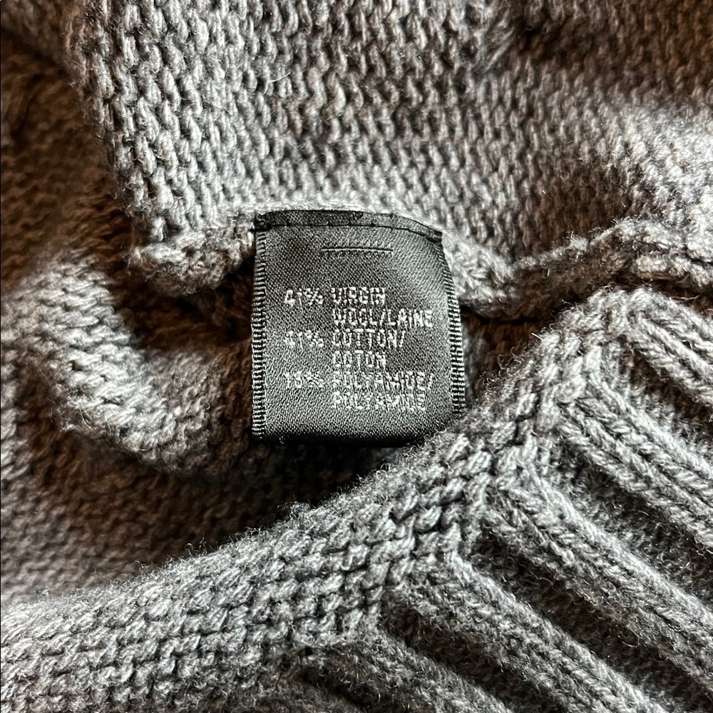 Lafayette 148 New York Charcoal Cowl Neck Sweater - Picture 8 of 9